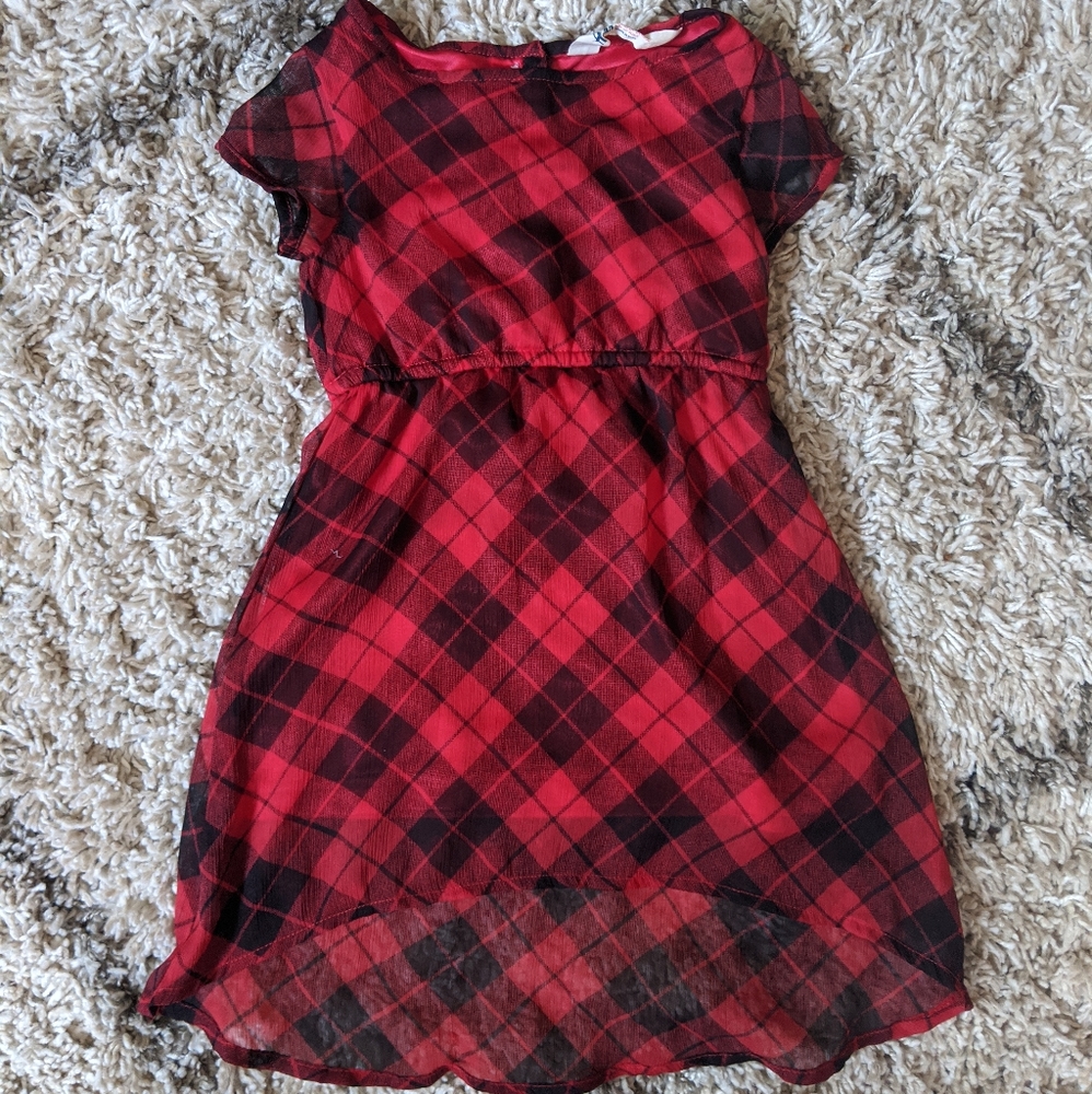 HM toddler red and black dress 1.5-2 years